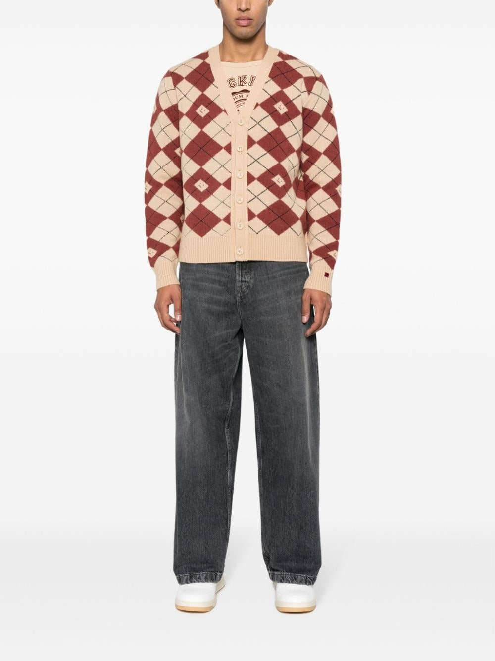 ACNE STUDIOS-CARDIGAN FACE-C60084 DKE