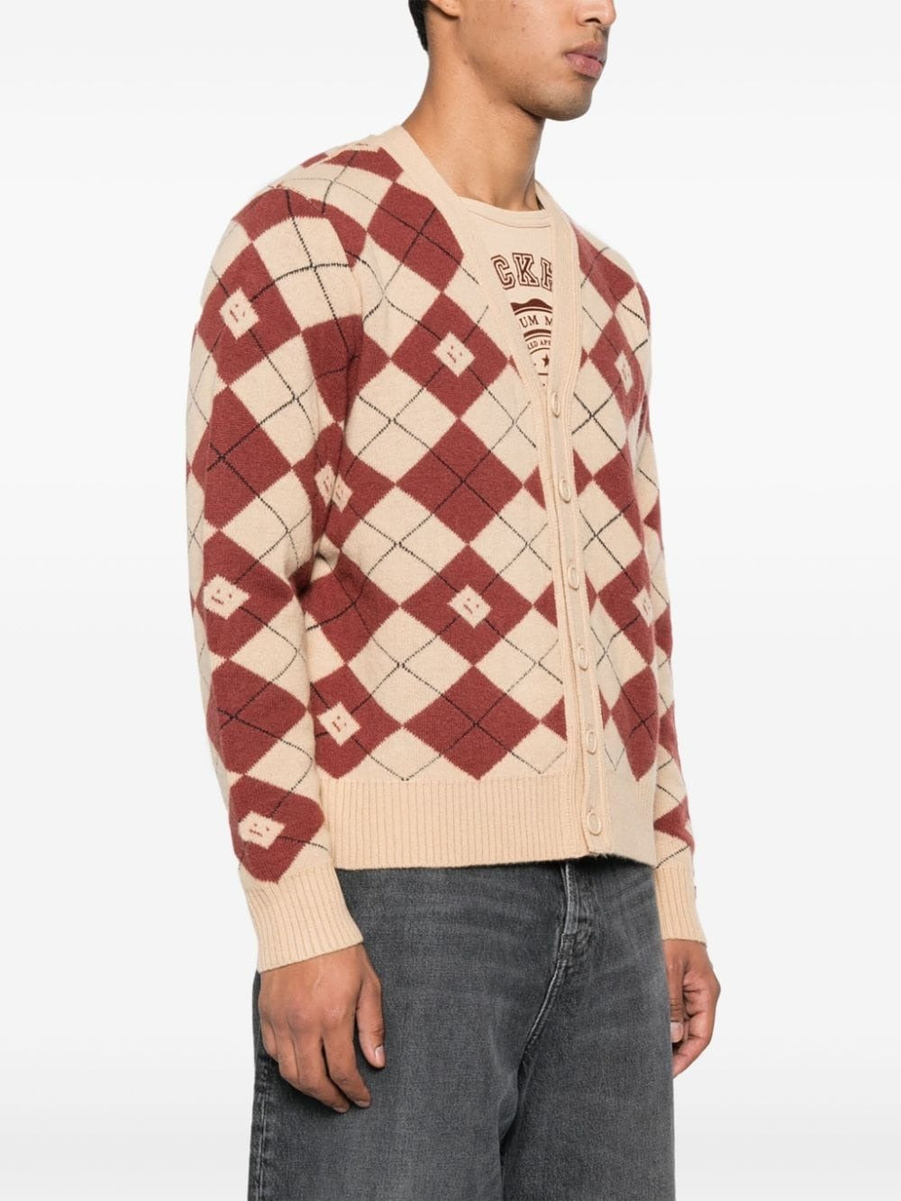 ACNE STUDIOS-CARDIGAN FACE-C60084 DKE