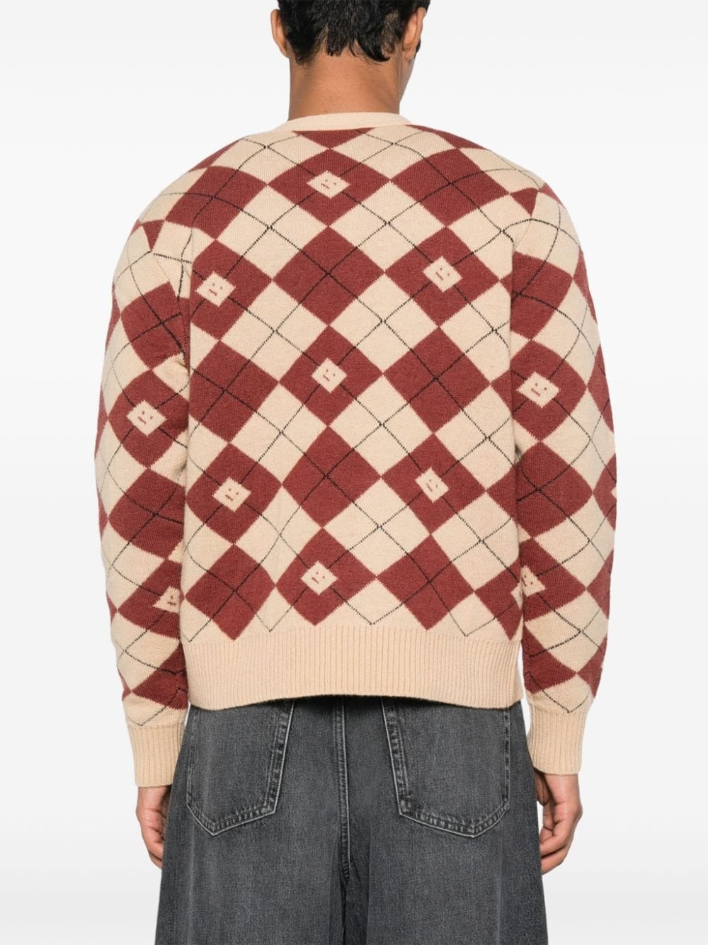 ACNE STUDIOS-CARDIGAN FACE-C60084 DKE