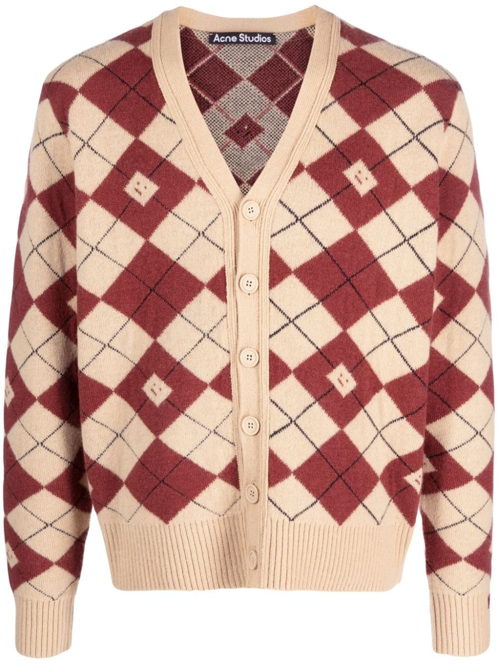 ACNE STUDIOS-CARDIGAN FACE-C60084 DKE