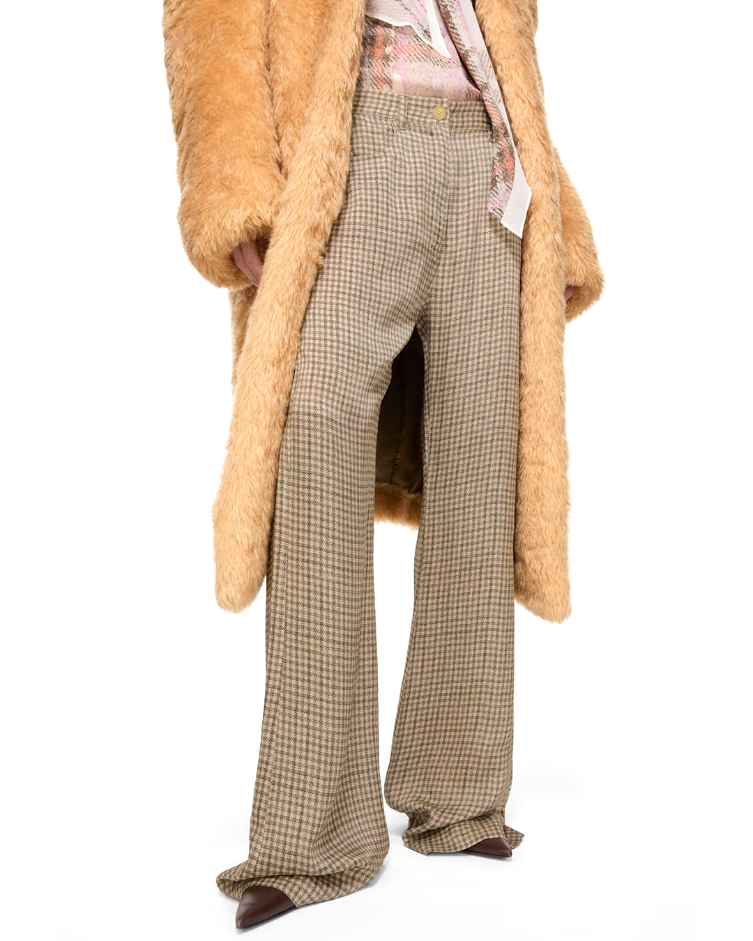 ACNE STUDIOS-Check tailored trousers-