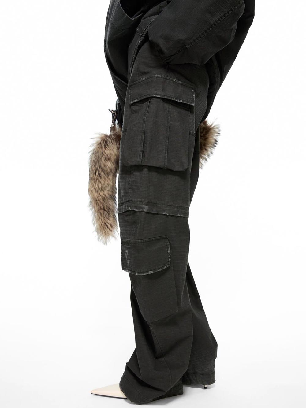 ACNE STUDIOS-Coated cargo trousers-
