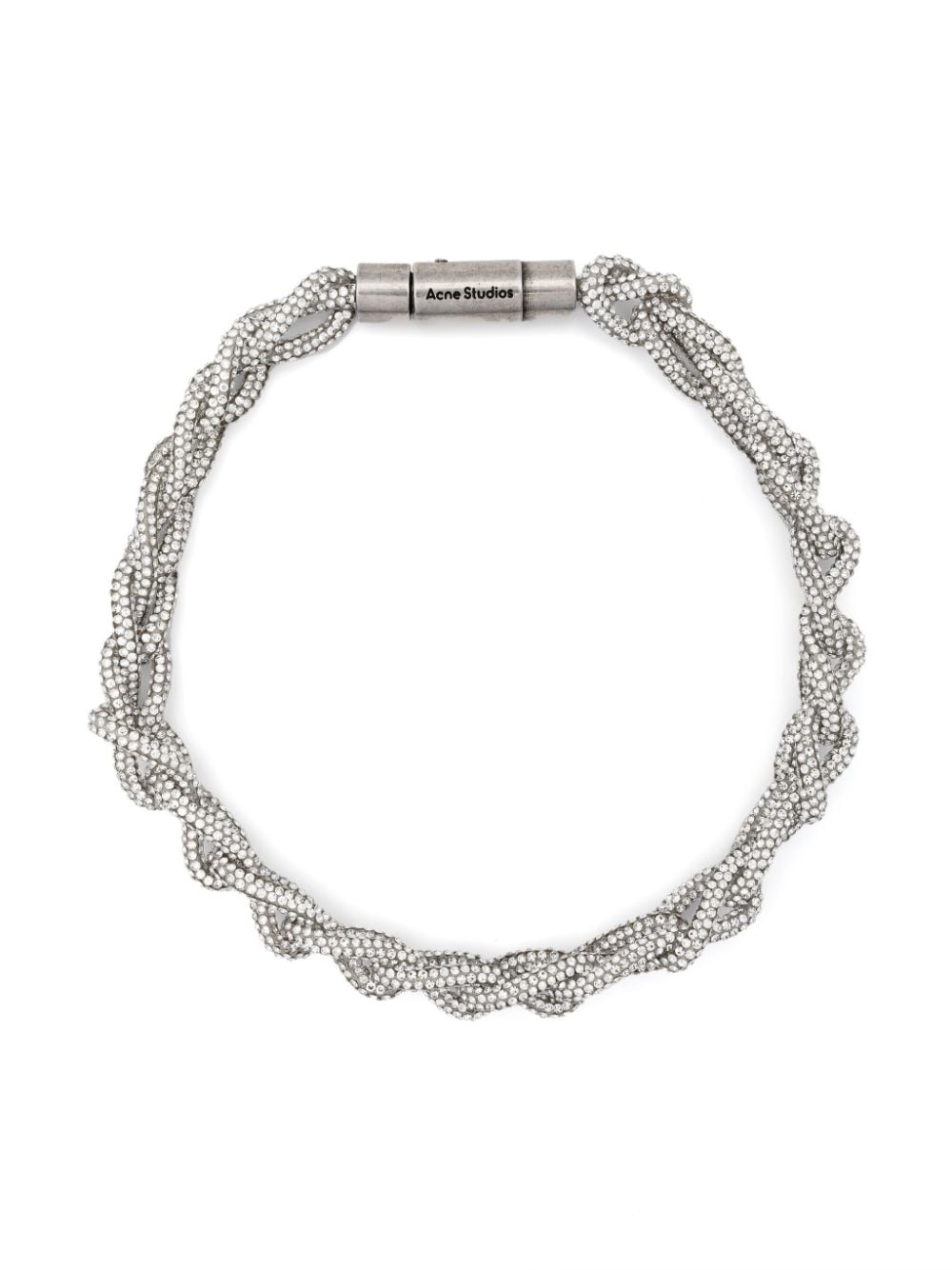 ACNE STUDIOS-CRYSTAL CORD NECKLACE-