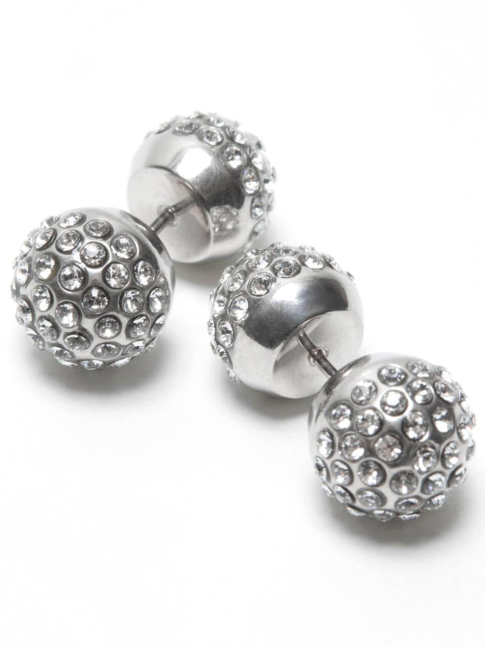 ACNE STUDIOS-Crystal Stud Earrings-