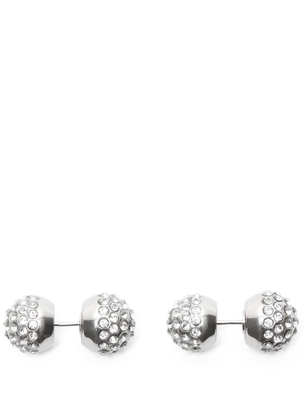 ACNE STUDIOS-Crystal Stud Earrings-