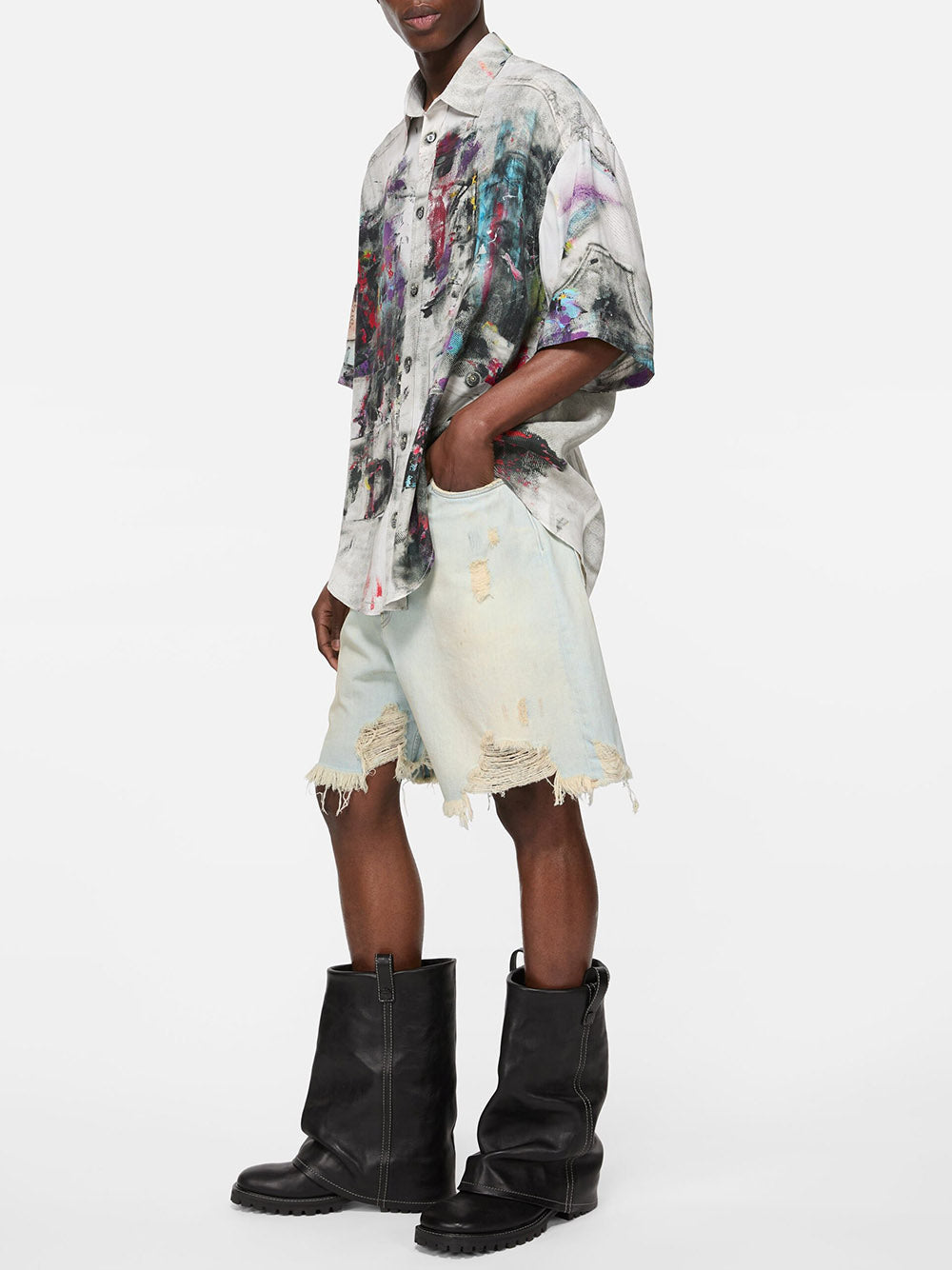 ACNE STUDIOS-DENIM SHORTS-