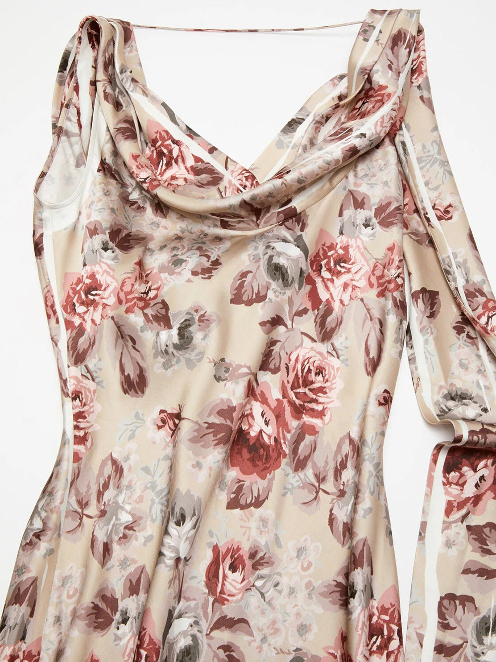 ACNE STUDIOS-Draped dress with print-