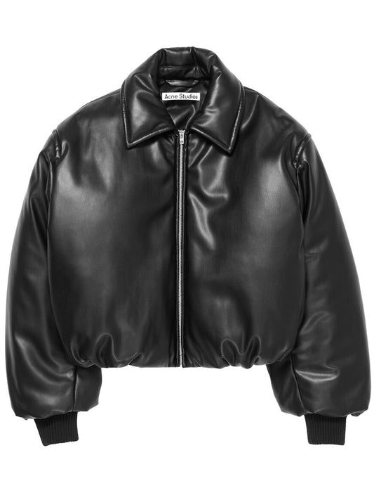 ACNE STUDIOS-Faux leather bomber jacket-