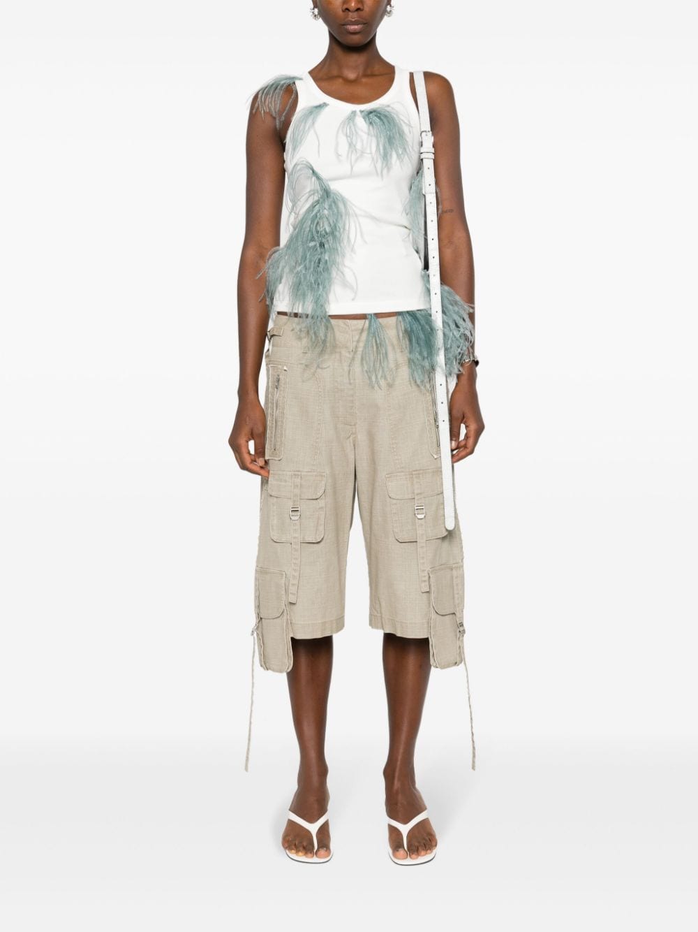 ACNE STUDIOS-FEATHER THANK TOP-