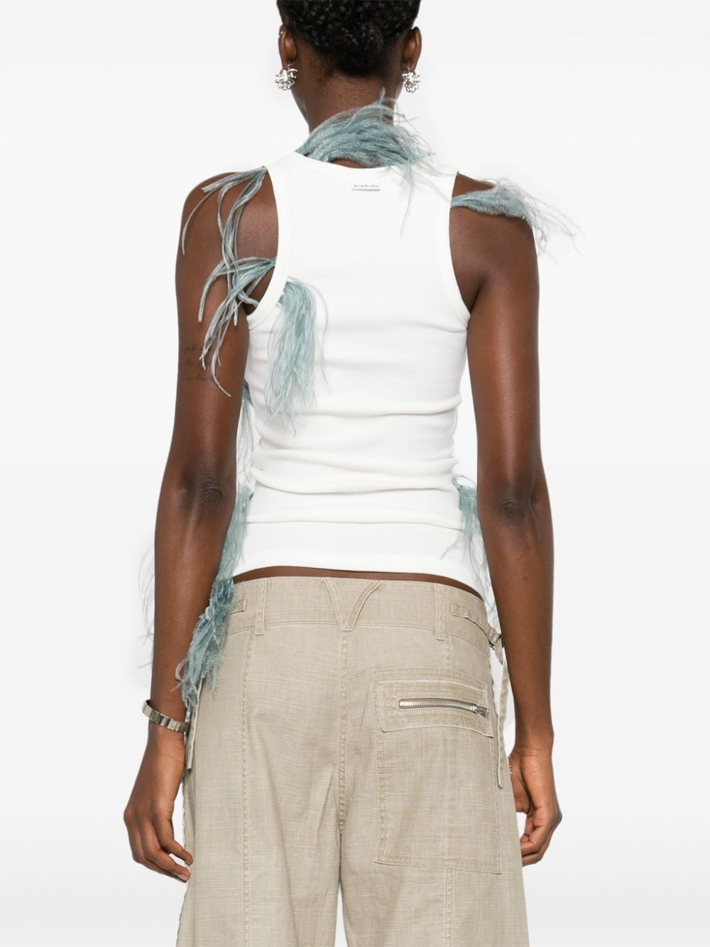 ACNE STUDIOS-FEATHER THANK TOP-