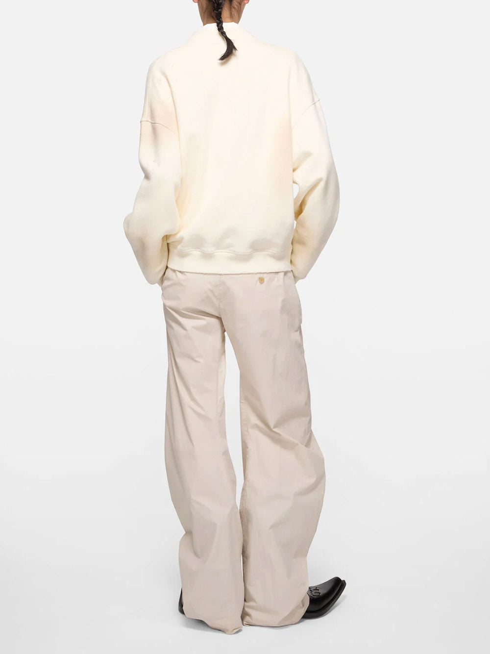 ACNE STUDIOS-Fleece Logo Sweatshirt-