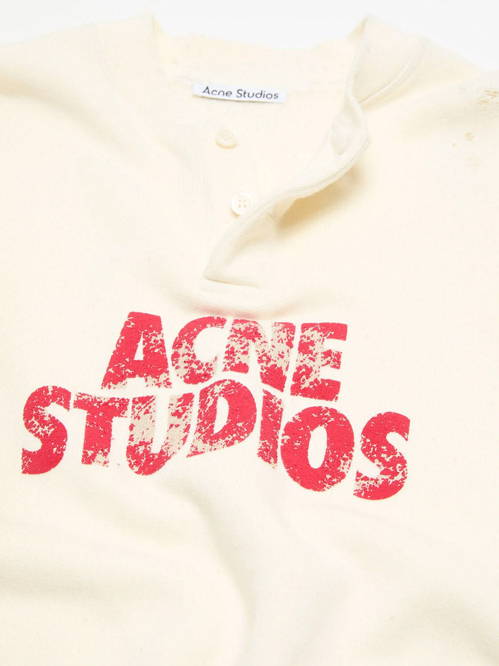 ACNE STUDIOS-Fleece Logo Sweatshirt-