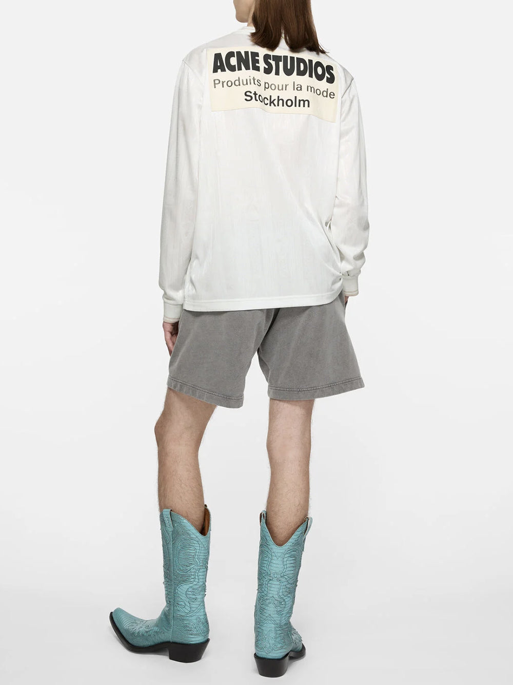 ACNE STUDIOS-Jersey sports top with logo-