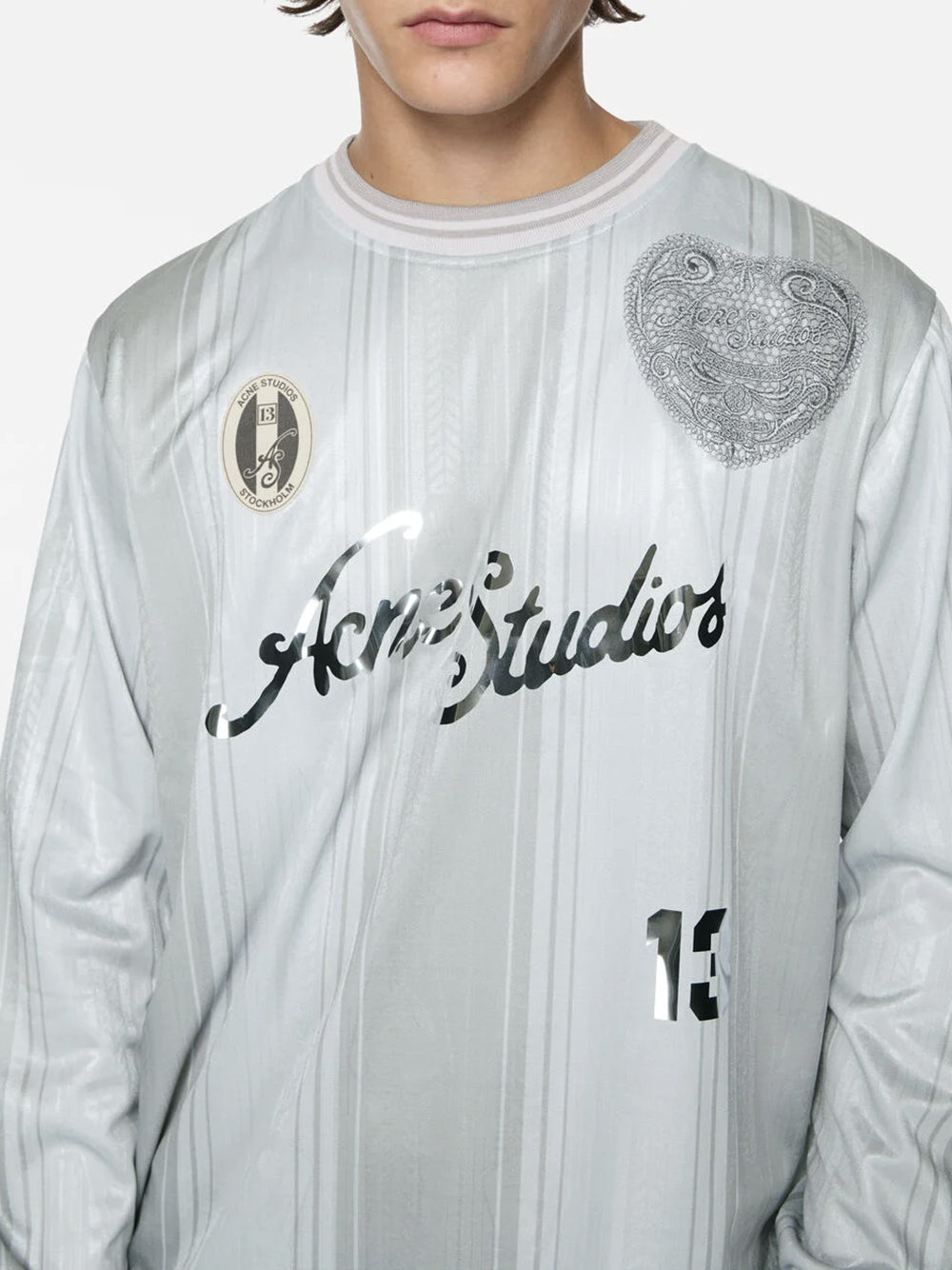 ACNE STUDIOS-Jersey sports top with logo-