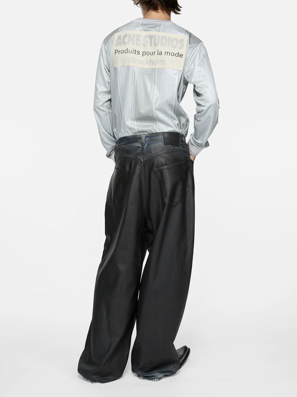 ACNE STUDIOS-Jersey sports top with logo-