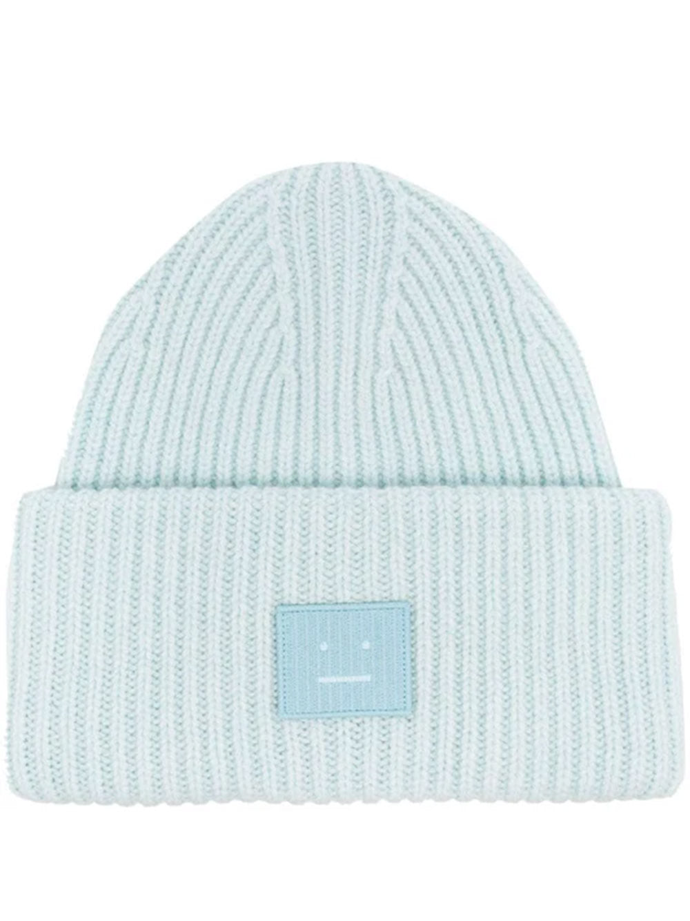 ACNE STUDIOS-Large face logo beanie-
