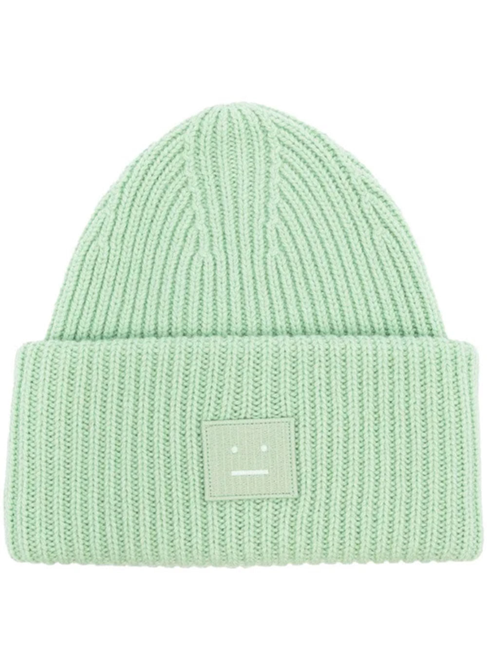ACNE STUDIOS-Large face logo beanie-