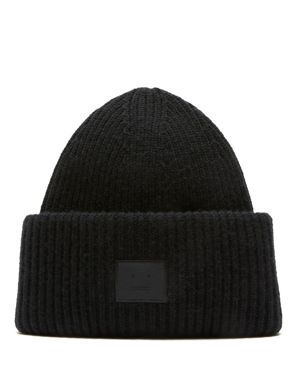 ACNE STUDIOS-Large face logo beanie-