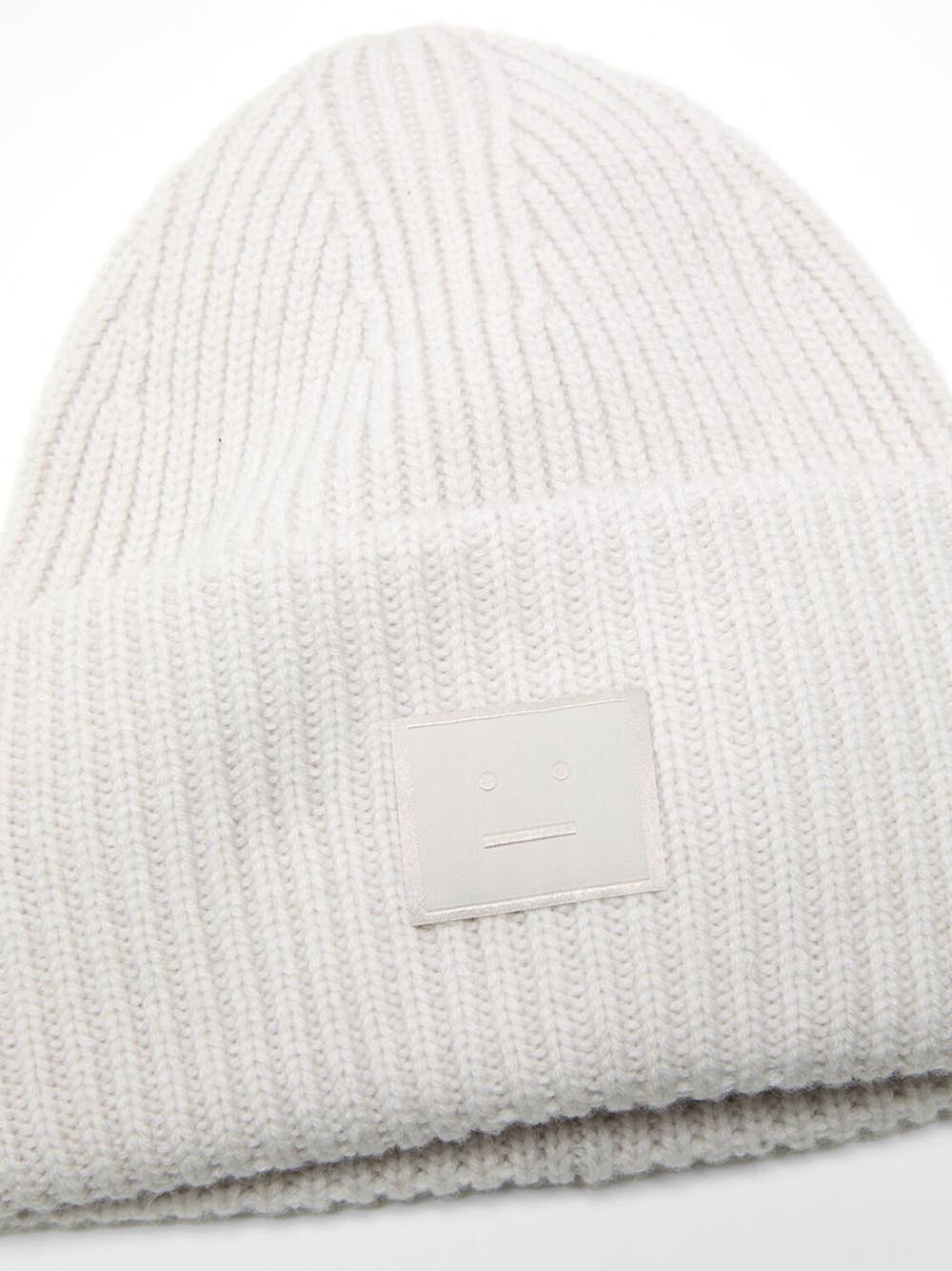 ACNE STUDIOS-Large face logo beanie-