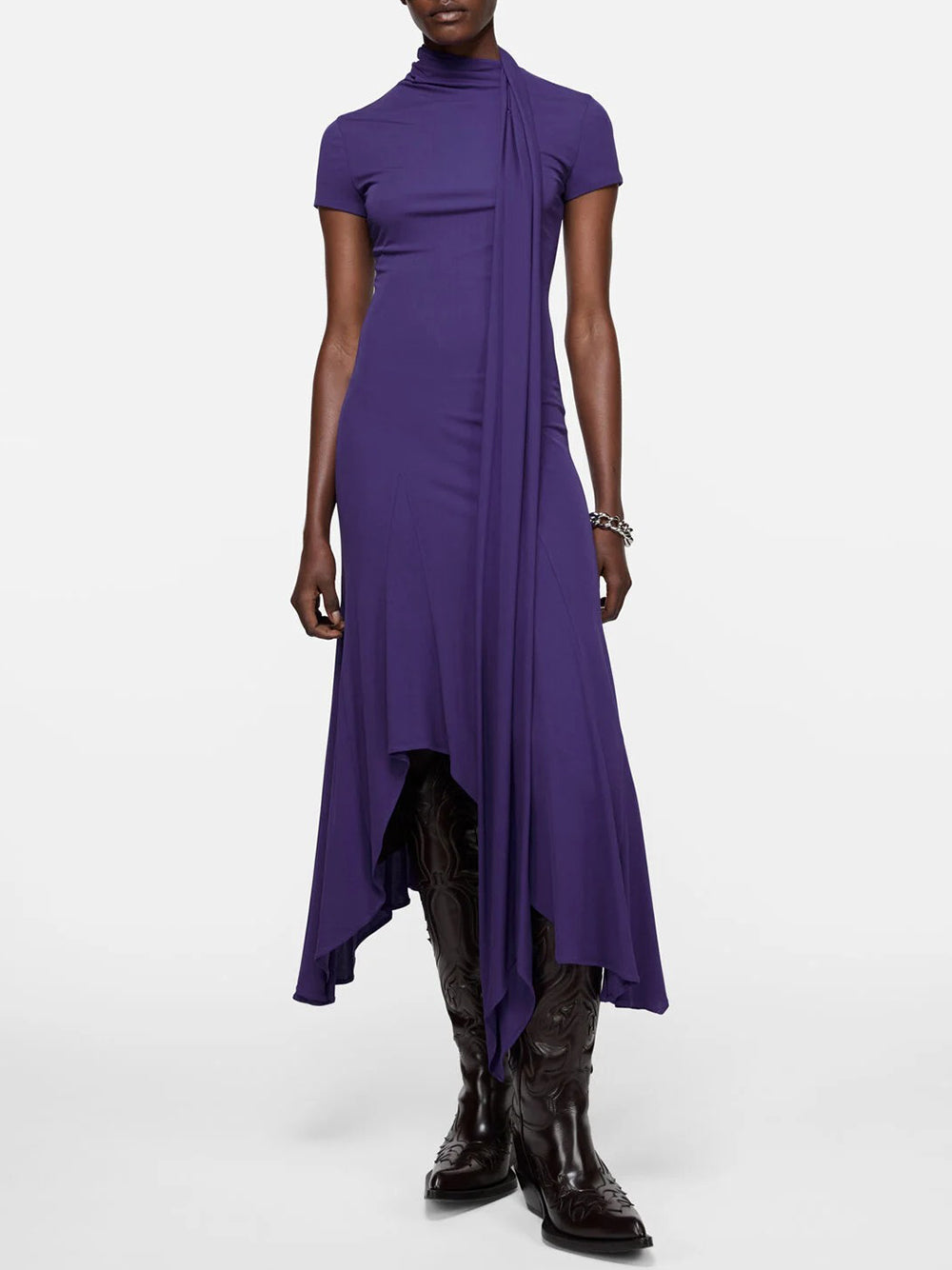 ACNE STUDIOS-Layered midi dress-