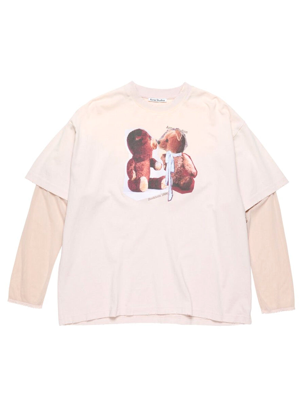 ACNE STUDIOS-Layered print t-shirt-