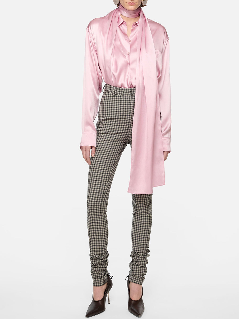 ACNE STUDIOS-Layered Satin Blouse-