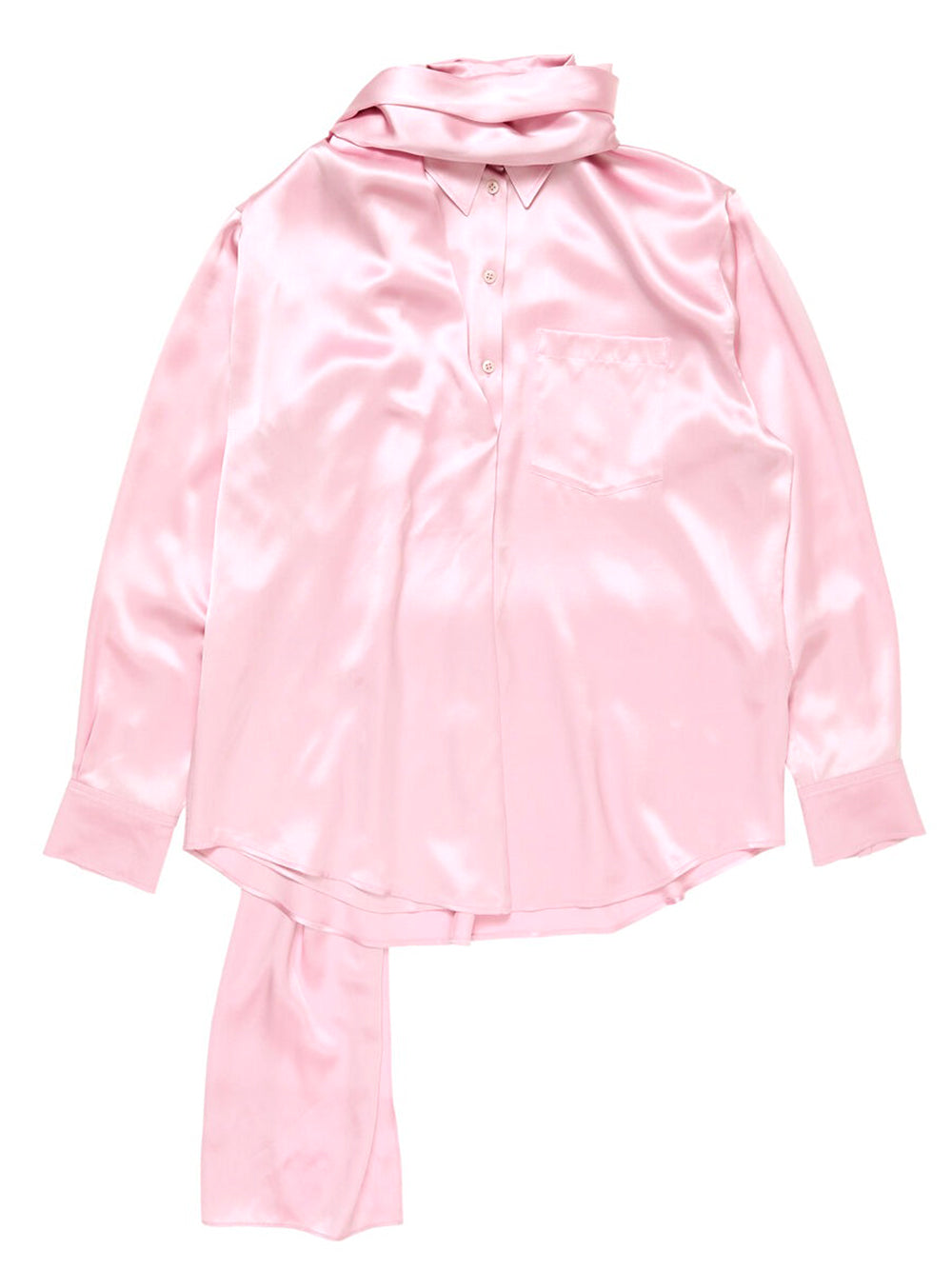 ACNE STUDIOS-Layered Satin Blouse-