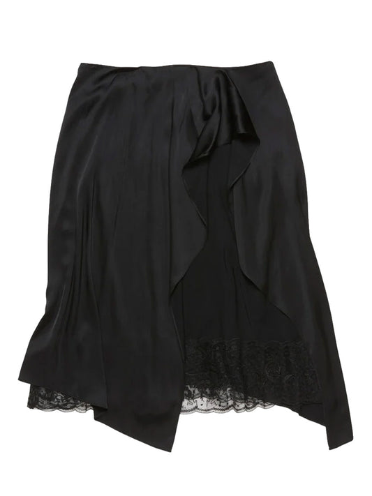 ACNE STUDIOS-Layered satin skirt-