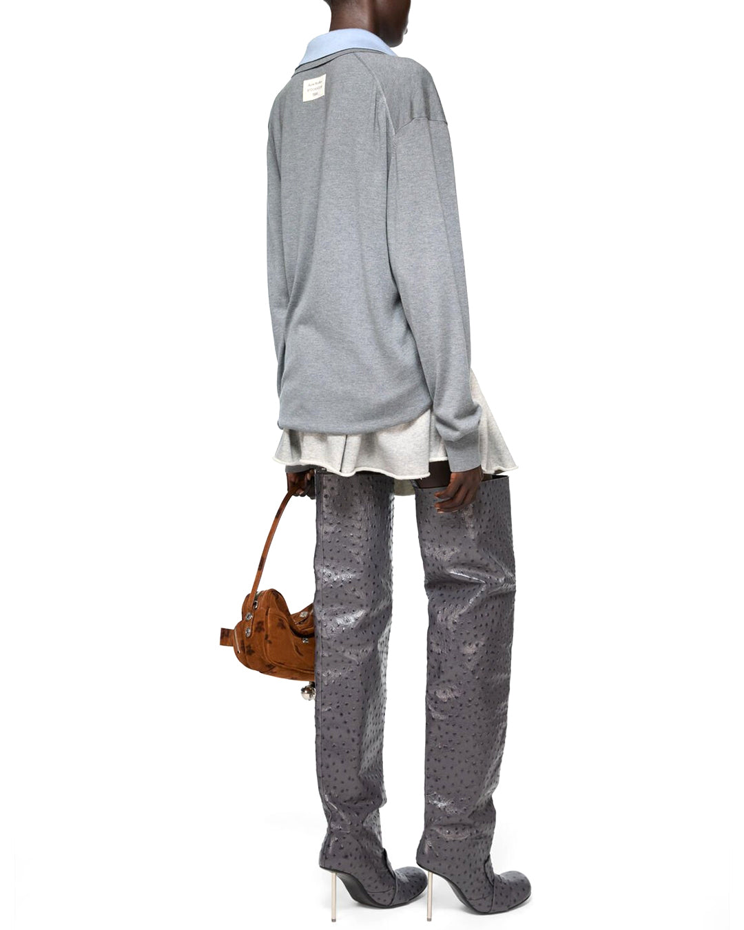 ACNE STUDIOS-Layered silk jumper-