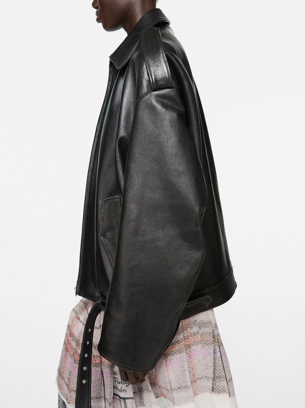ACNE STUDIOS-Leather biker jacket-