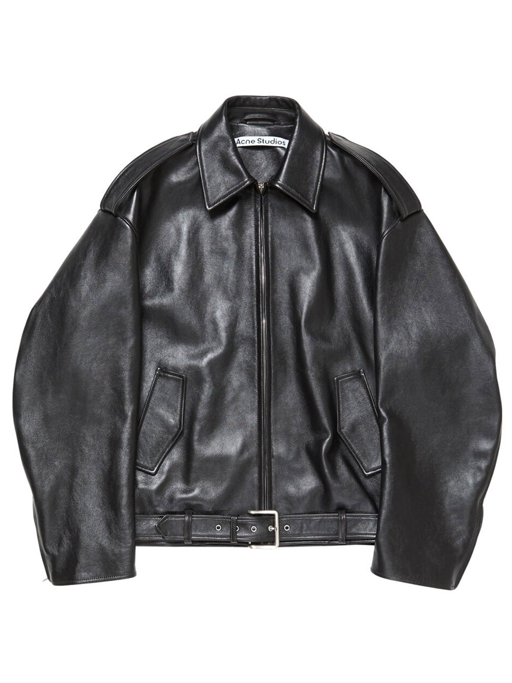 ACNE STUDIOS-Leather biker jacket-