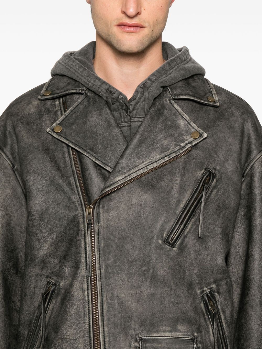 ACNE STUDIOS-LEATHER OUTERWEAR-