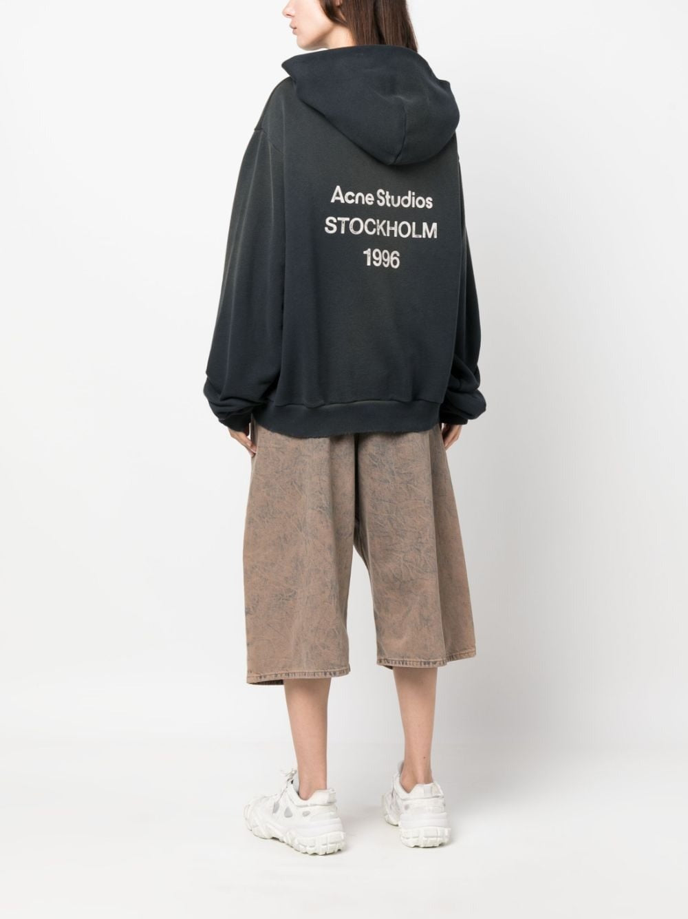 ACNE STUDIOS-Logo hooded sweater-CI0136 900 – Dope