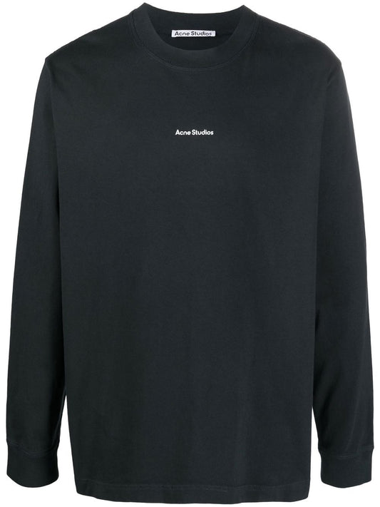 ACNE STUDIOS-LOGO L/S T-SHIRT-BL0279 900