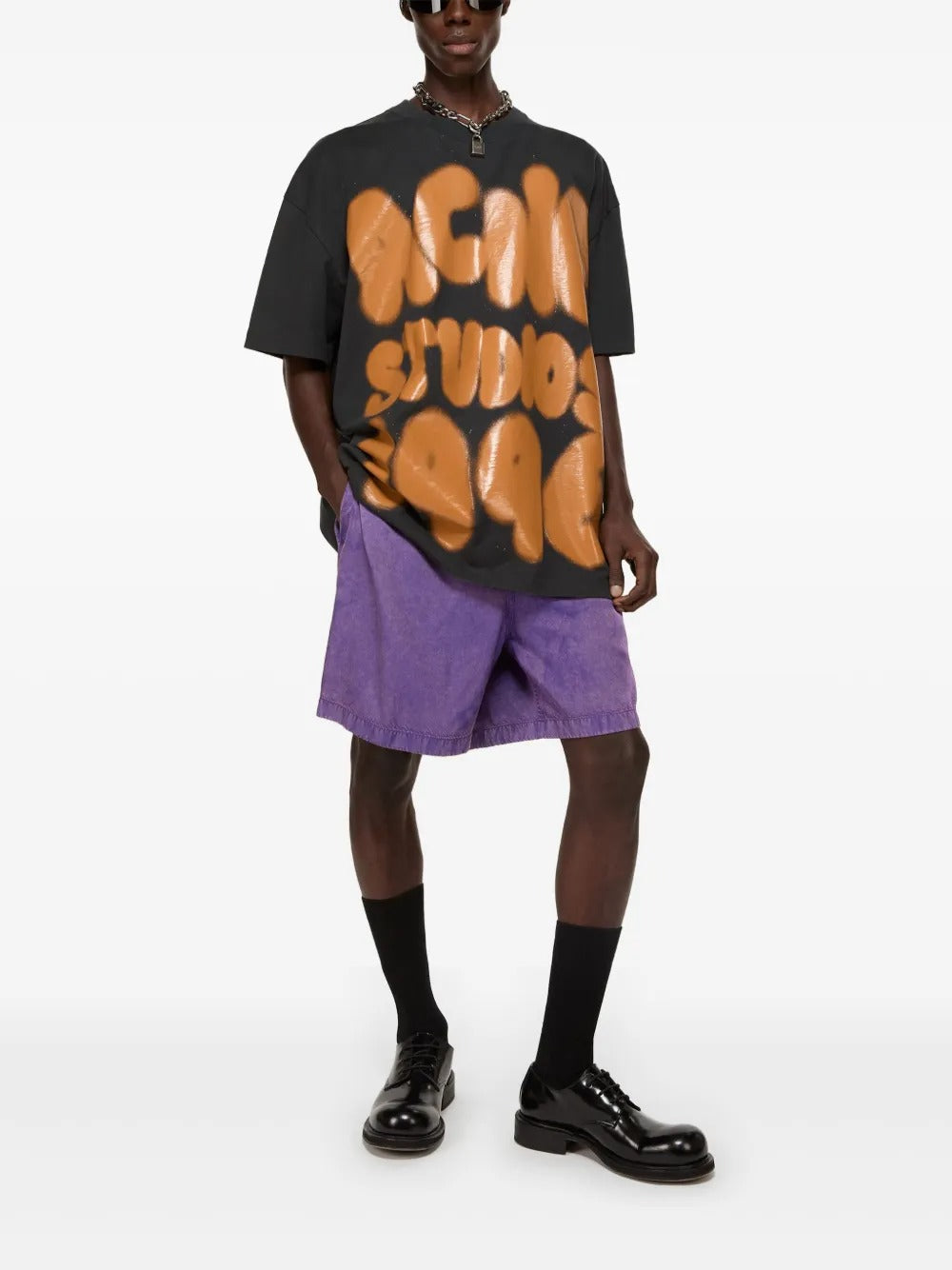 ACNE STUDIOS-WOVEN SHORTS-