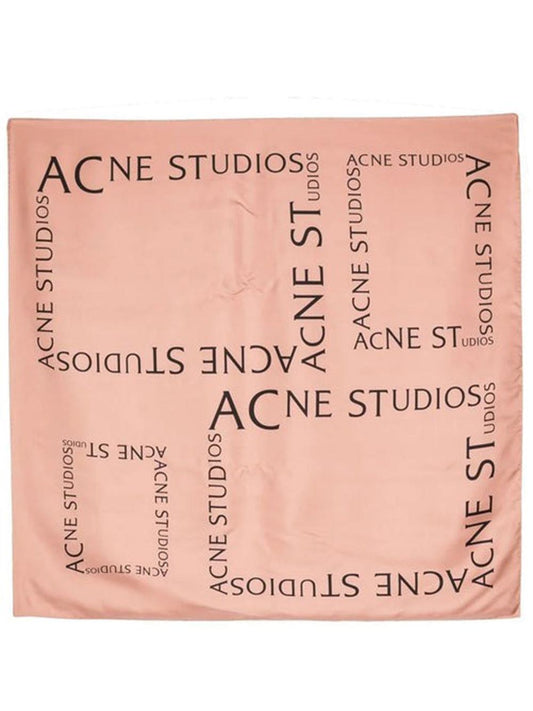 ACNE STUDIOS-logo printed scarf-