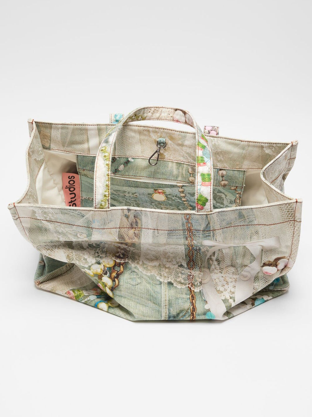 ACNE STUDIOS-Logo Shoulder Tote Bag-