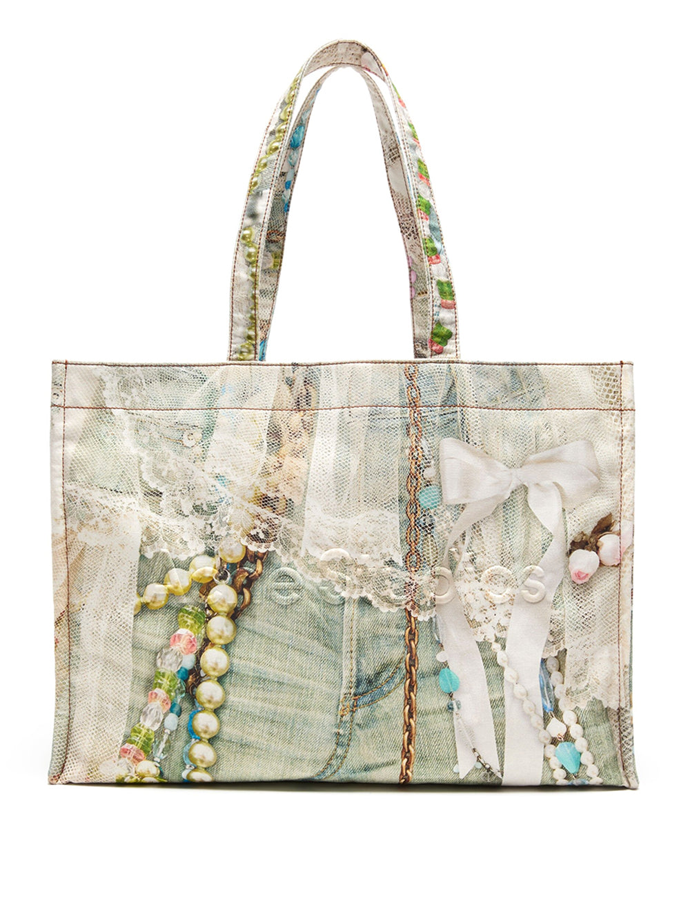 ACNE STUDIOS-Logo Shoulder Tote Bag-