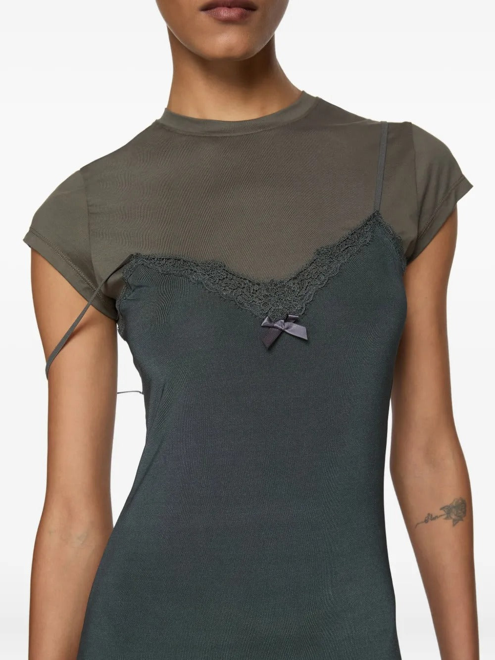 ACNE STUDIOS-LONG FITTED DRESS-