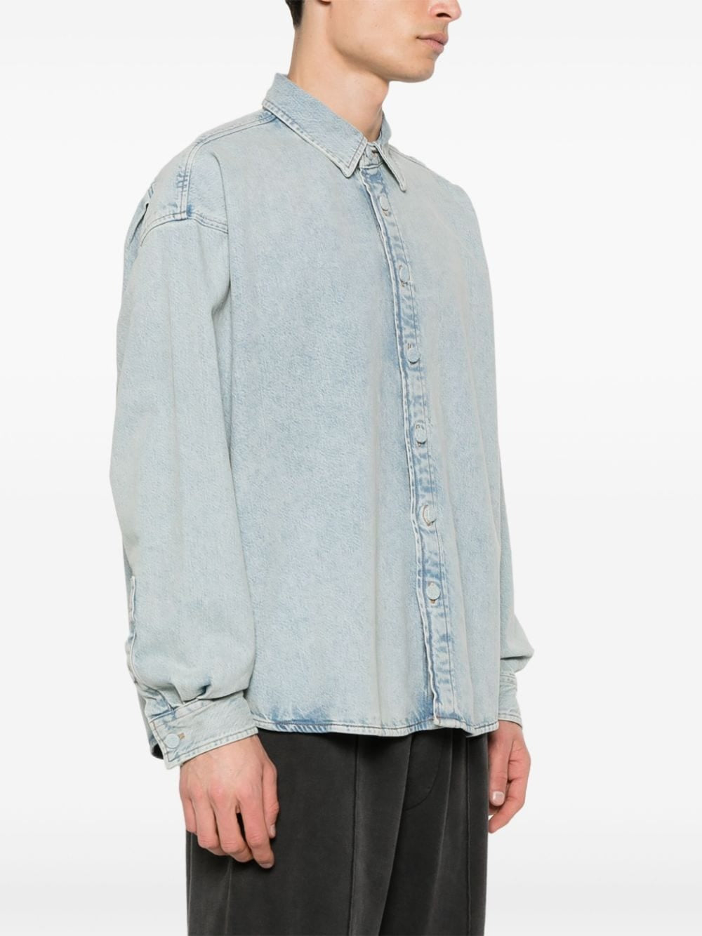 ACNE STUDIOS-LONG SLEEVE DENIM SHIRT-