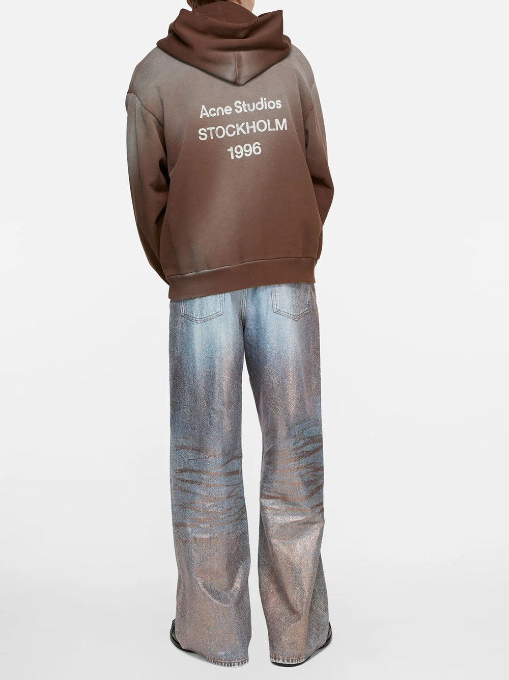 ACNE STUDIOS-Loose Fit Glitter Jeans-