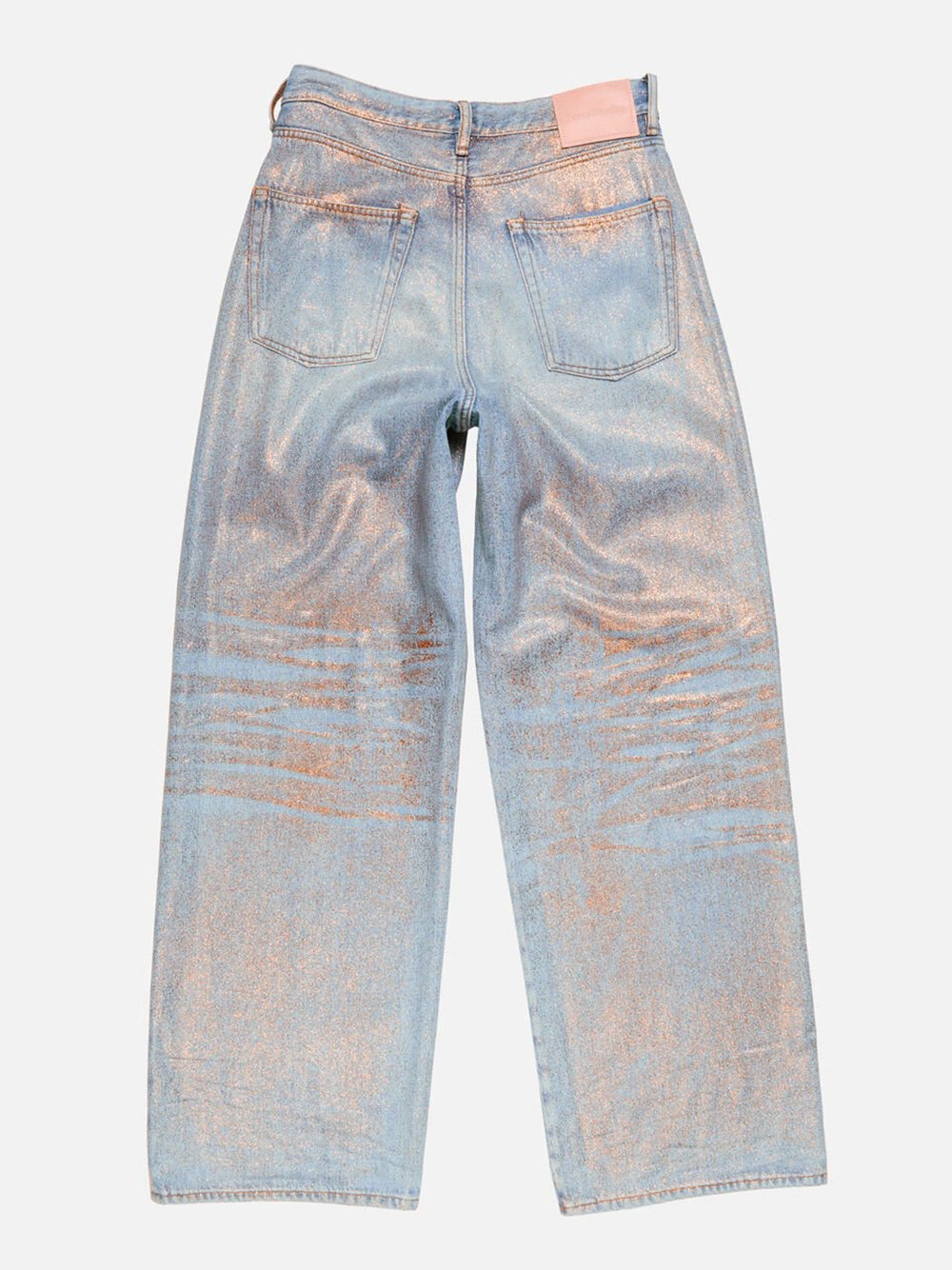 ACNE STUDIOS-Loose Fit Glitter Jeans-