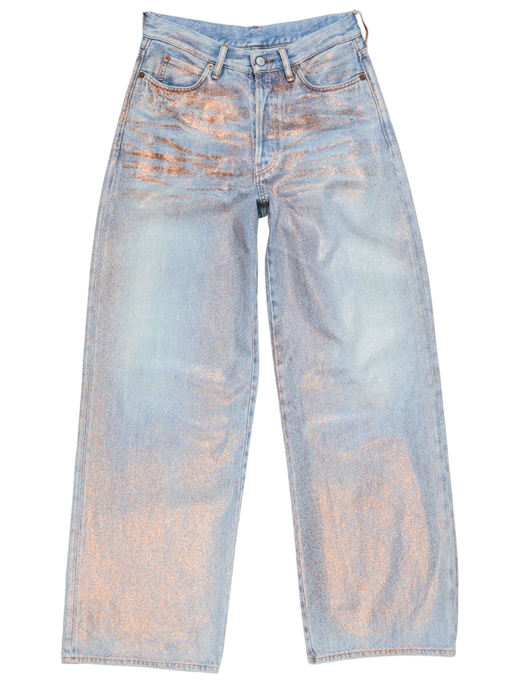 ACNE STUDIOS-Loose Fit Glitter Jeans-