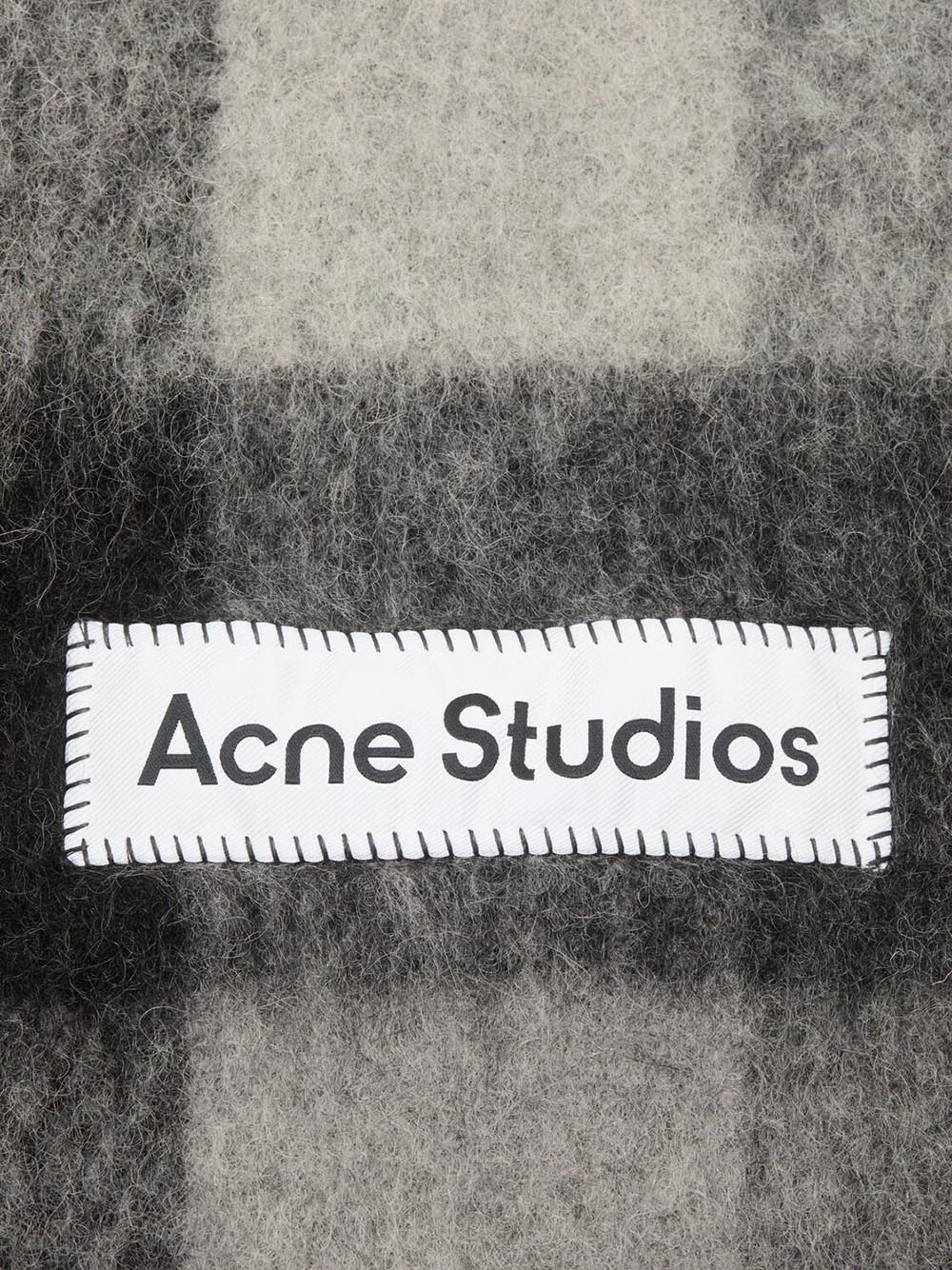 ACNE STUDIOS-Mohair checked scarf-
