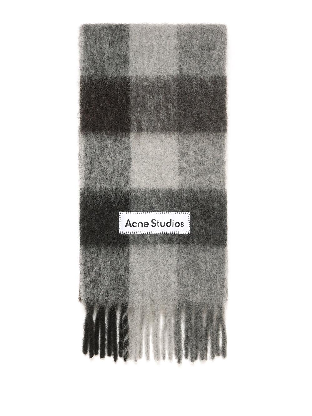 ACNE STUDIOS-Mohair checked scarf-