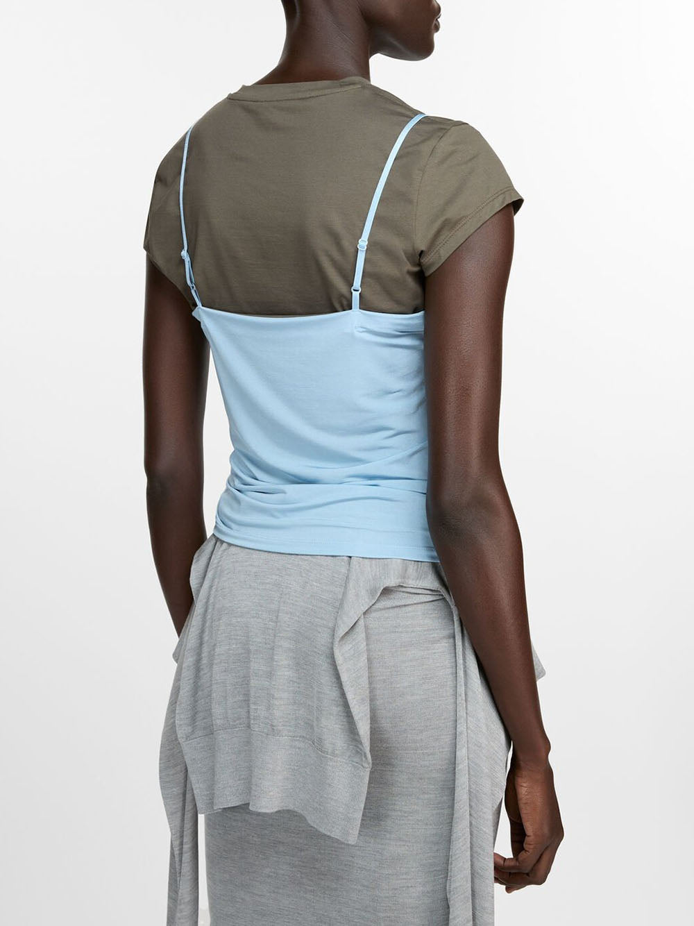 ACNE STUDIOS-OVER LAYER LACE T-SHIRT-