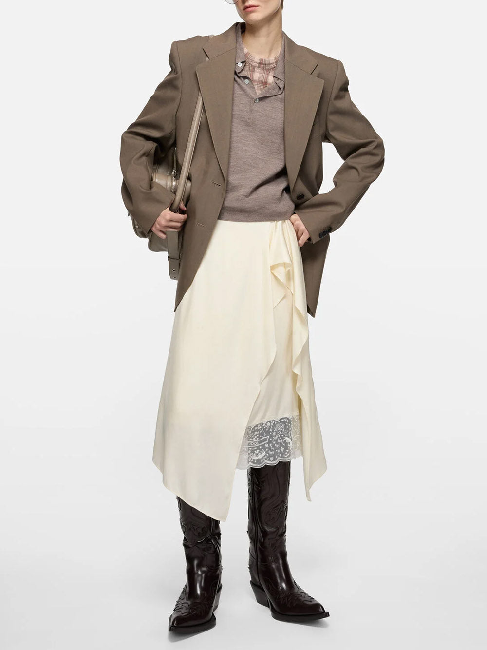 ACNE STUDIOS-Satin skirt-