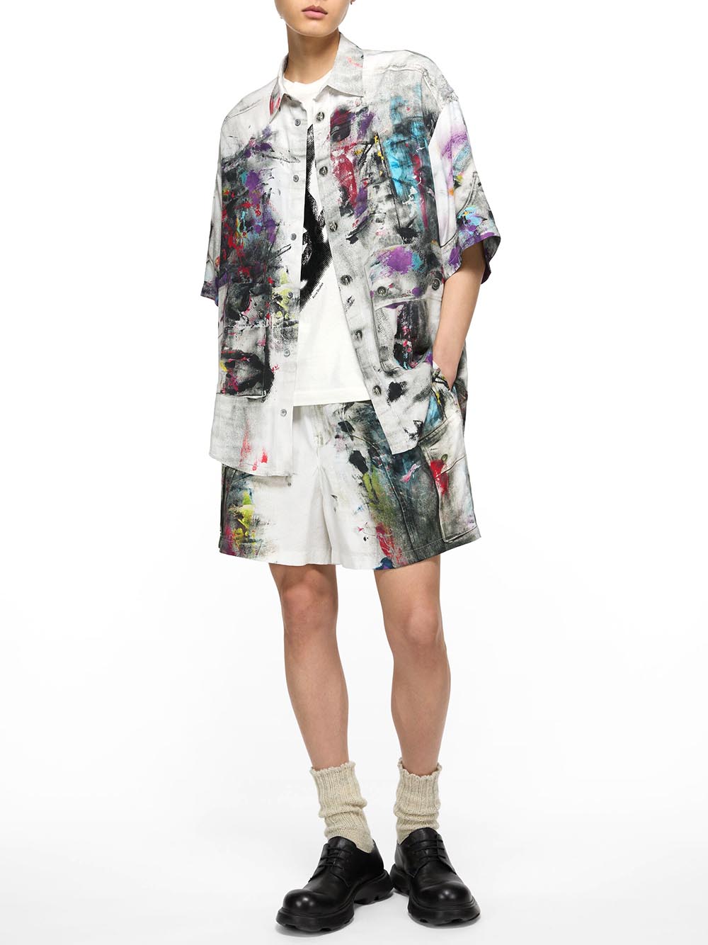 ACNE STUDIOS-Shorts printed-