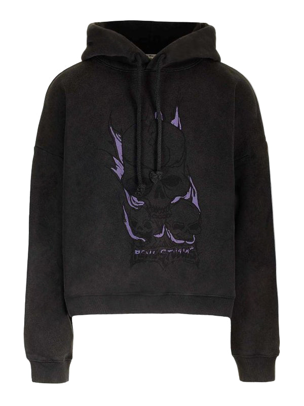 ACNE STUDIOS-SKULL HOODIE-