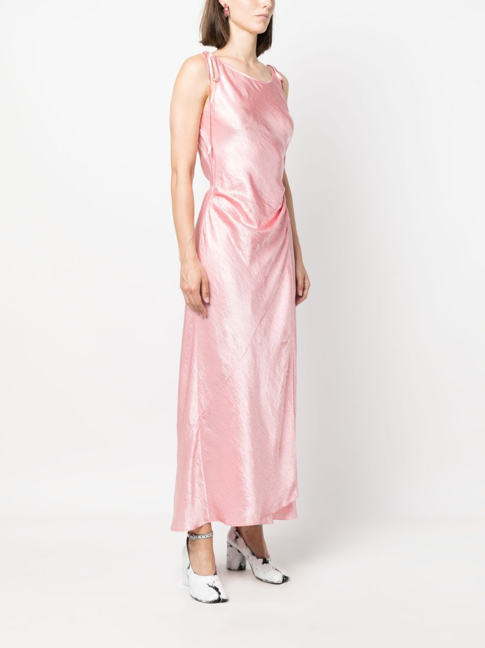 ACNE STUDIOS-SLEEVELESS SATIN DRESS-A20586 DFX